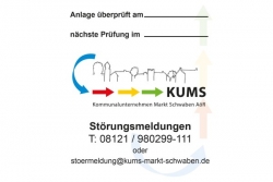 KUMS Wartungsetikett