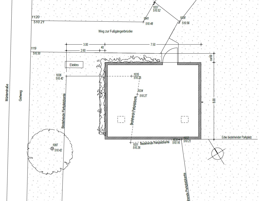 Lageplan KUMS-Gebäude an der S-Bahn