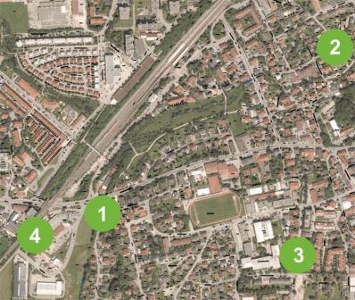 KUMS Wärmeleitungsbau 2019 in vier Bauabschnitten.