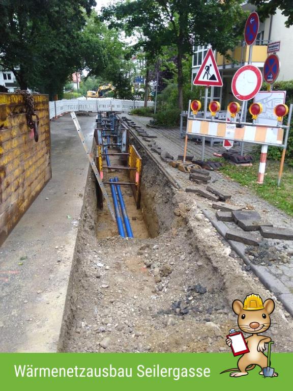 Das KUMS verlängert sein Wärmeleitungsnetz in der Seilergasse